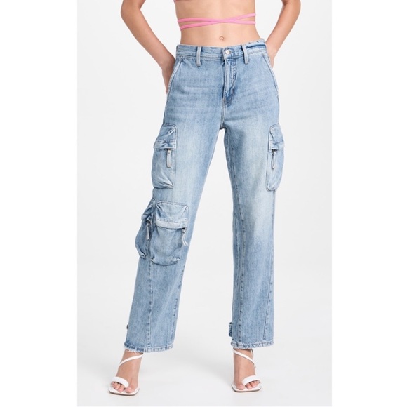 pistola Denim - Pistola Bobbie Utility Mid Rise Loose Straight Cargo Jeans
